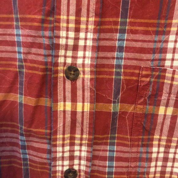 Woolrich Men Burnt Orange Stripe Casual Sh… - Picture 5 of 8